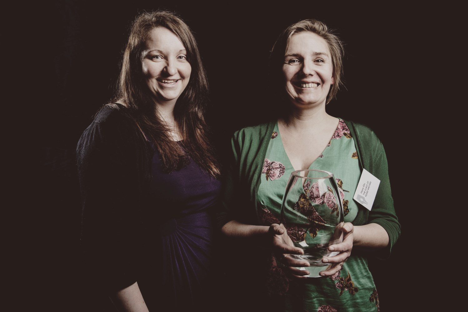 From left to right: Heather Middleton from Fish is the Dish by Seafish (sponsors of the Miriam Polunin Award for Work on Healthy Eating) and Hattie Ellis (winner of the Miriam Polunin Award for Work on Healthy Eating and the Food Book of the Year Award)